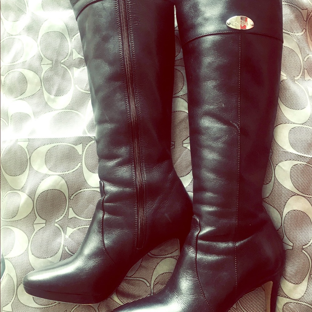 COACH KNEE HIGH BOOTS